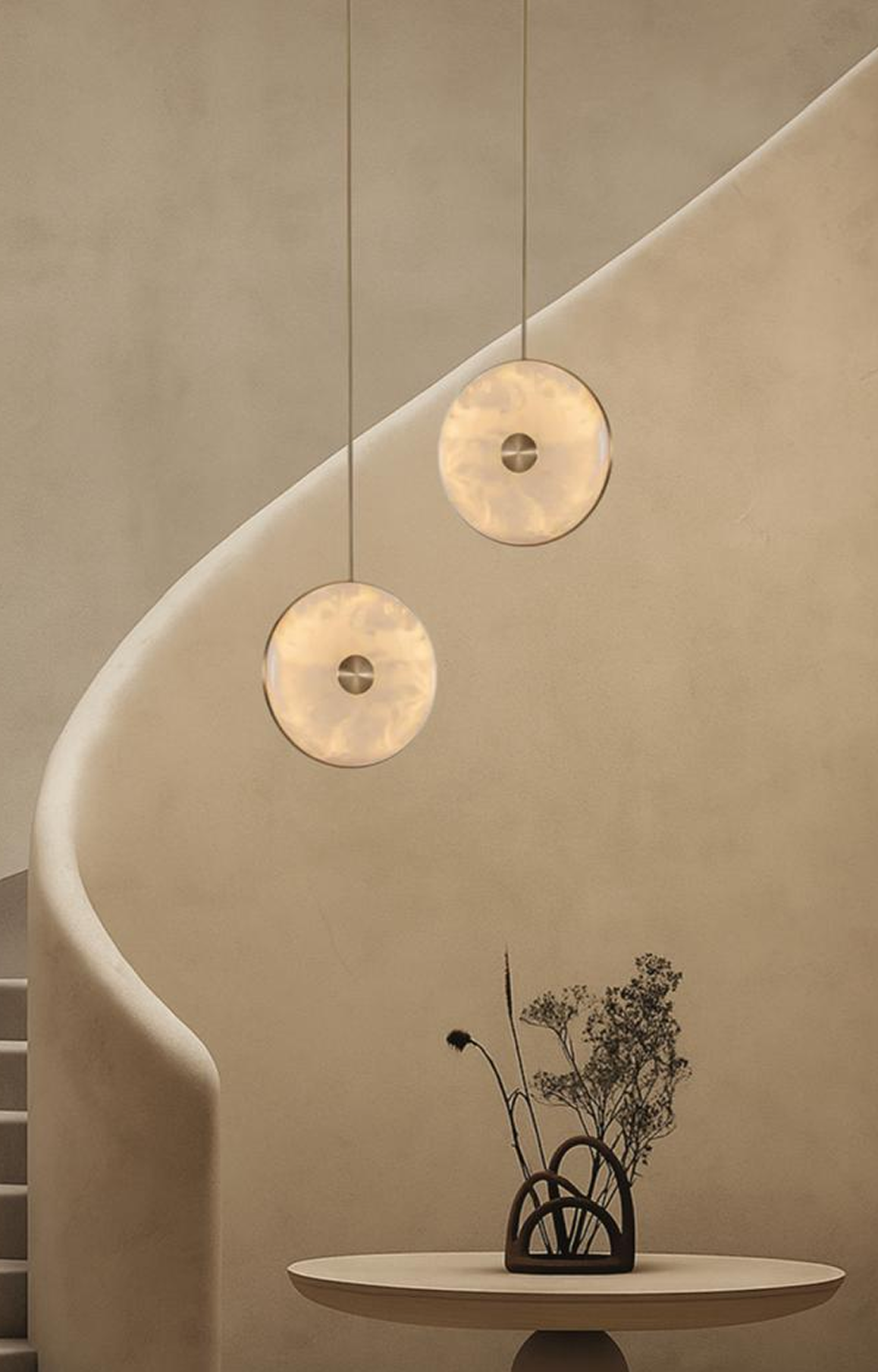 Alabaster Aura  Suspension